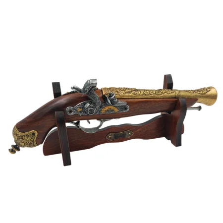 Pistolet kapiszonowy na Stojaku - Replika XVIII wiek – 154S